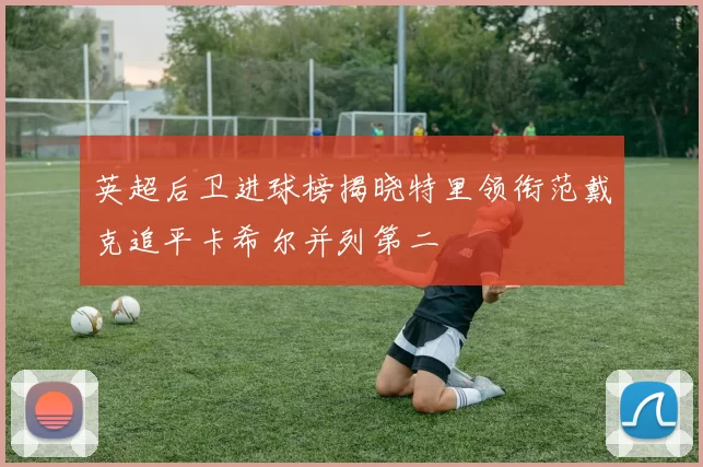 英超后卫进球榜揭晓特里领衔范戴克追平卡希尔并列第二